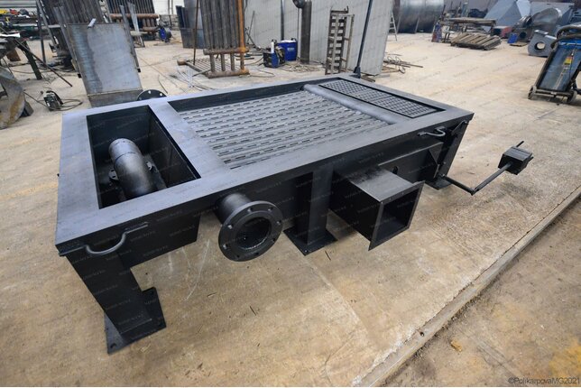 Топка ручная с поворотными колосниками котла КВм 1.86